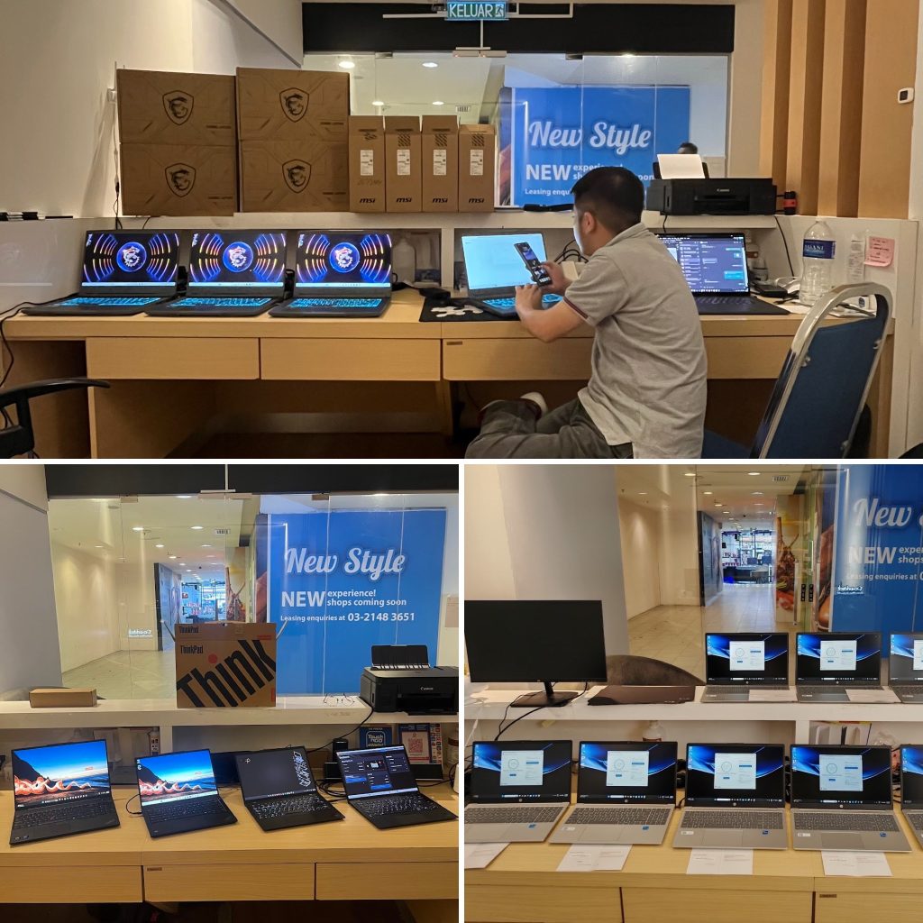IT maintenance and laptop deployment services for business clients in Kuala Lumpur