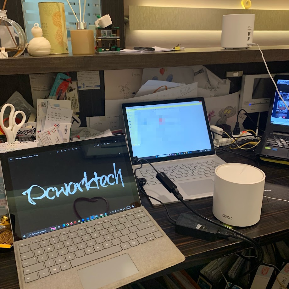 Office network and WiFi setup using router and laptop for business in Kuala Lumpur