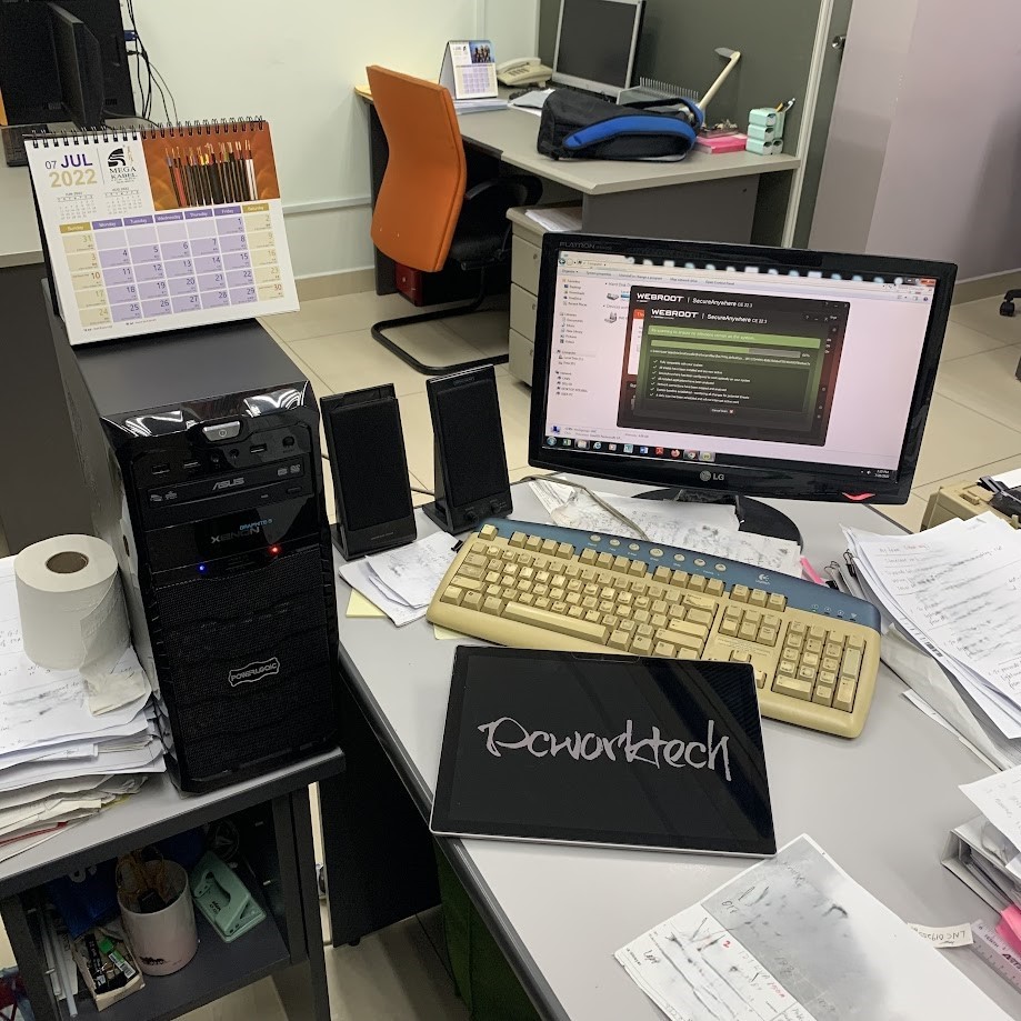 IT support troubleshooting and repair services in Puchong office by PCWorkTech